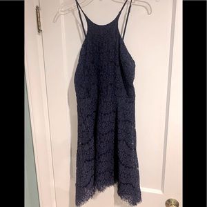 Navy lace dress